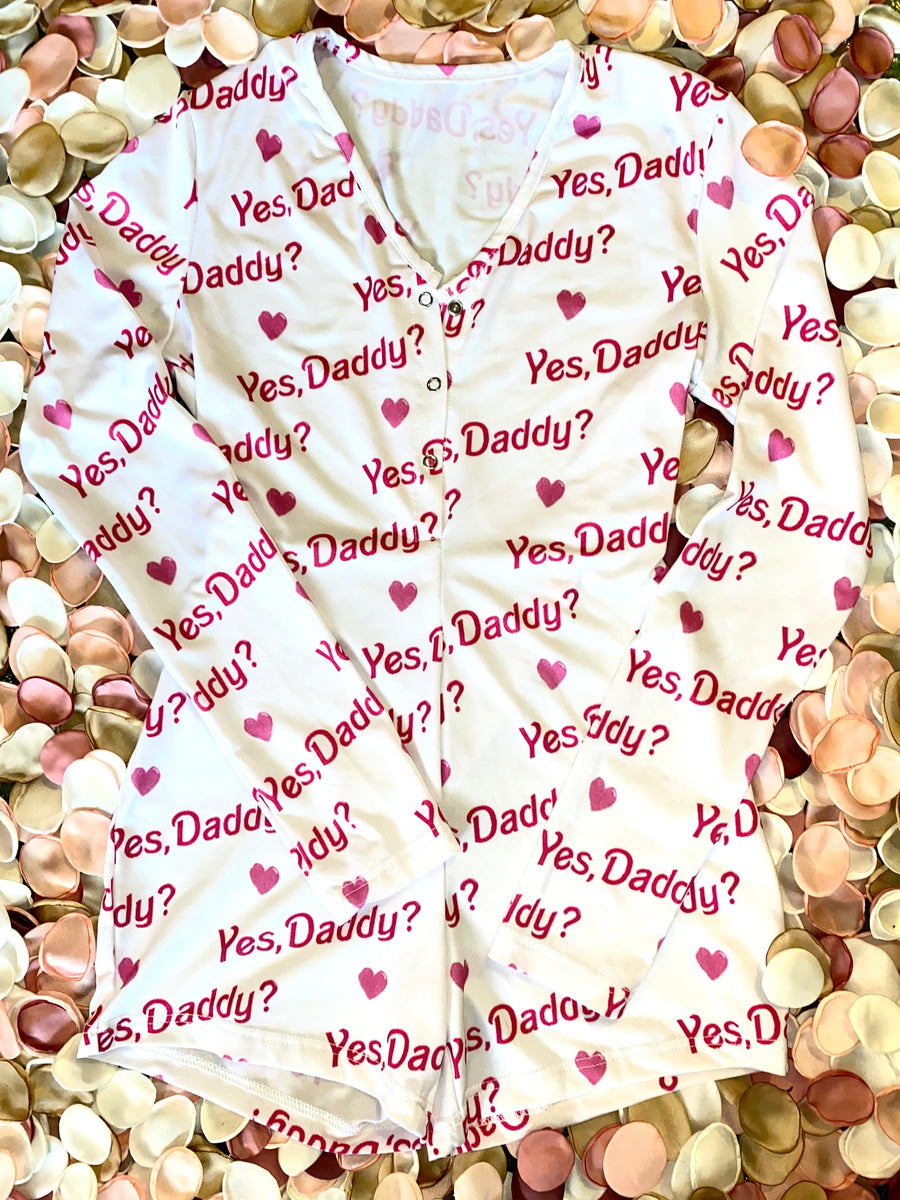 Yes daddy pajama onesie hot sale